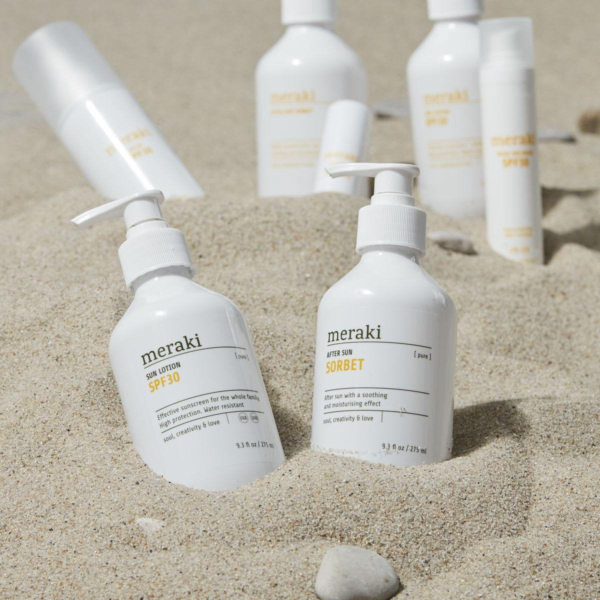 Meraki SET van Pure Sun lotion SPF30 en After Sun - zonnebrand en aftersun - parfumvrij