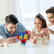 relaxdays stoelen stapelen - balanceerspel stoel - stapelspel - stoelenspel