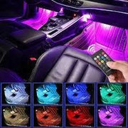 Autoverlichting Interieur met Afstandbediening | Ledstrips | Auto | Binnen Verlichting Auto | RGB Binnenverlichting LED Strips | Sfeerverlichting