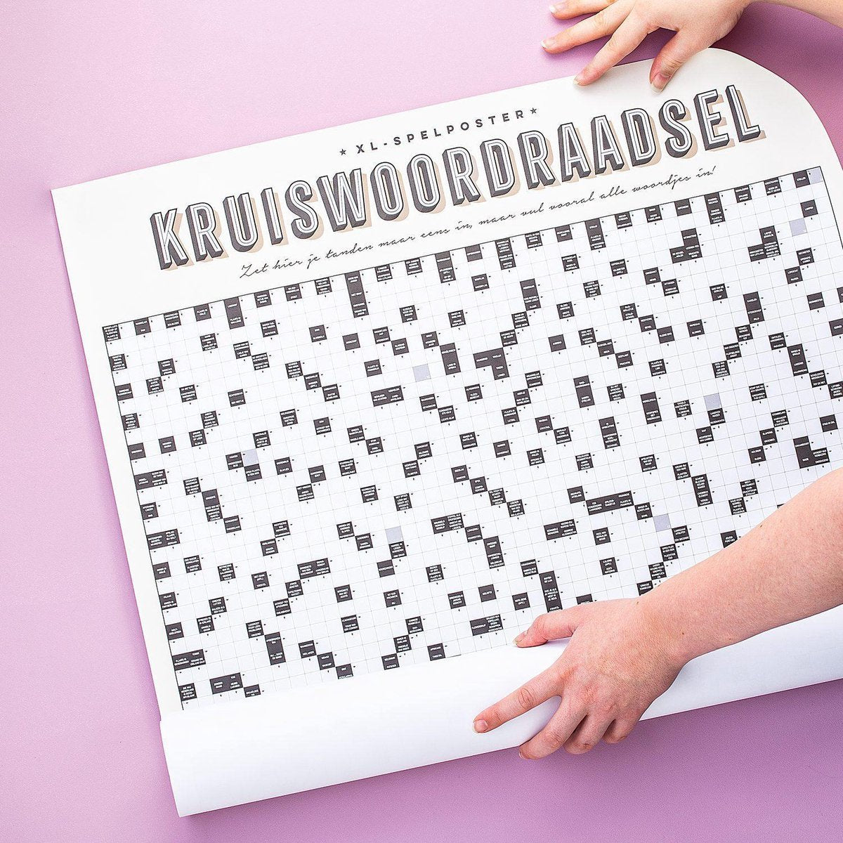 Stratier XL Spelposter - Kruiswoordraadsel