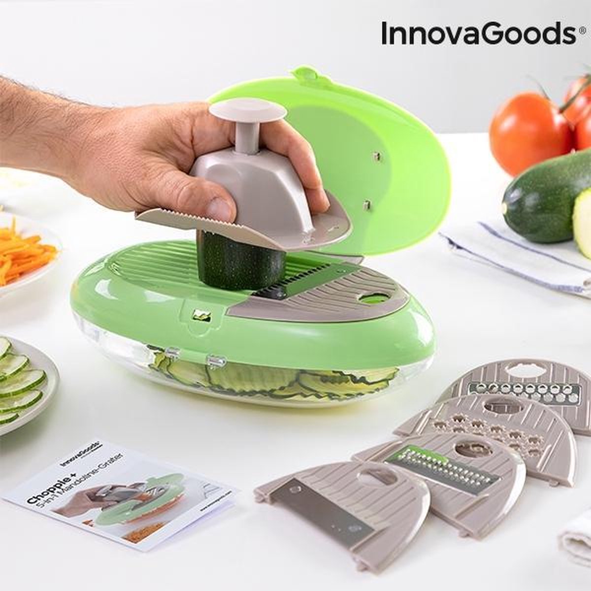 5-in-1 Mandoline Rasp Choppie+ InnovaGoods