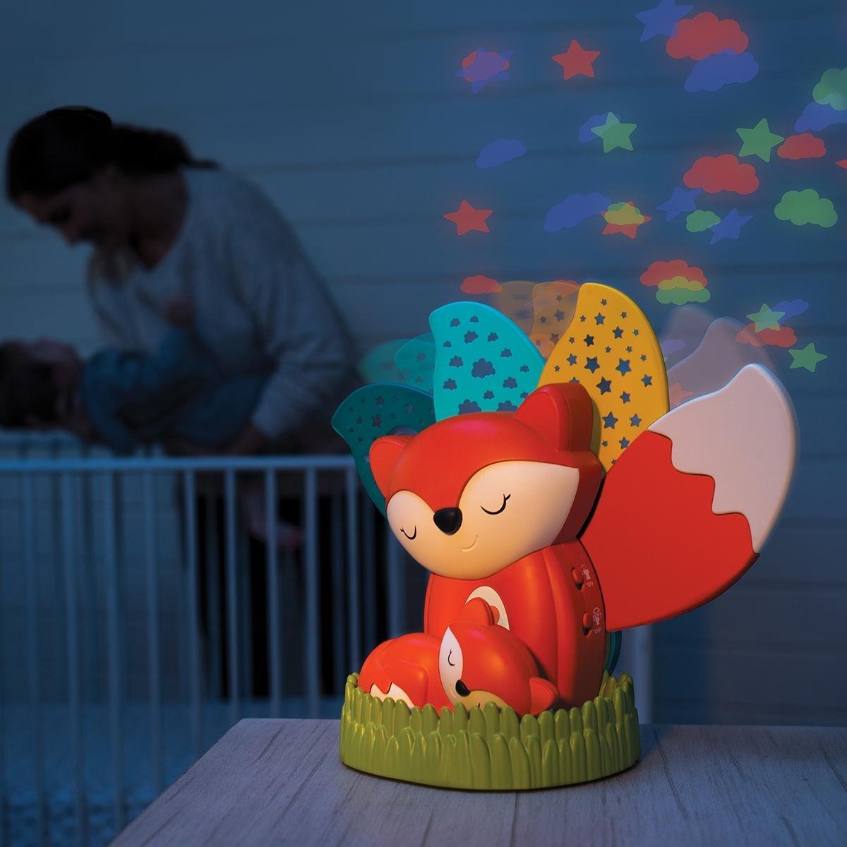 Infantino 3-in-1 Musical Soother & nachtlampje Fox Multi colour