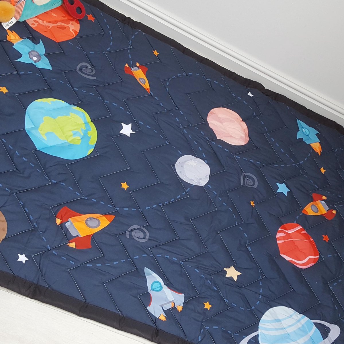 Speelkleed planeten 150 x 100 Deluxe EXTRA DIK - Liefboefje - Groot Speelkleed Baby - Speelmat Kinderen - Babymat XL - Kindervloerkleed - Kraamcadeau - Speelkleed Kinderen - 50+ design speelkleden