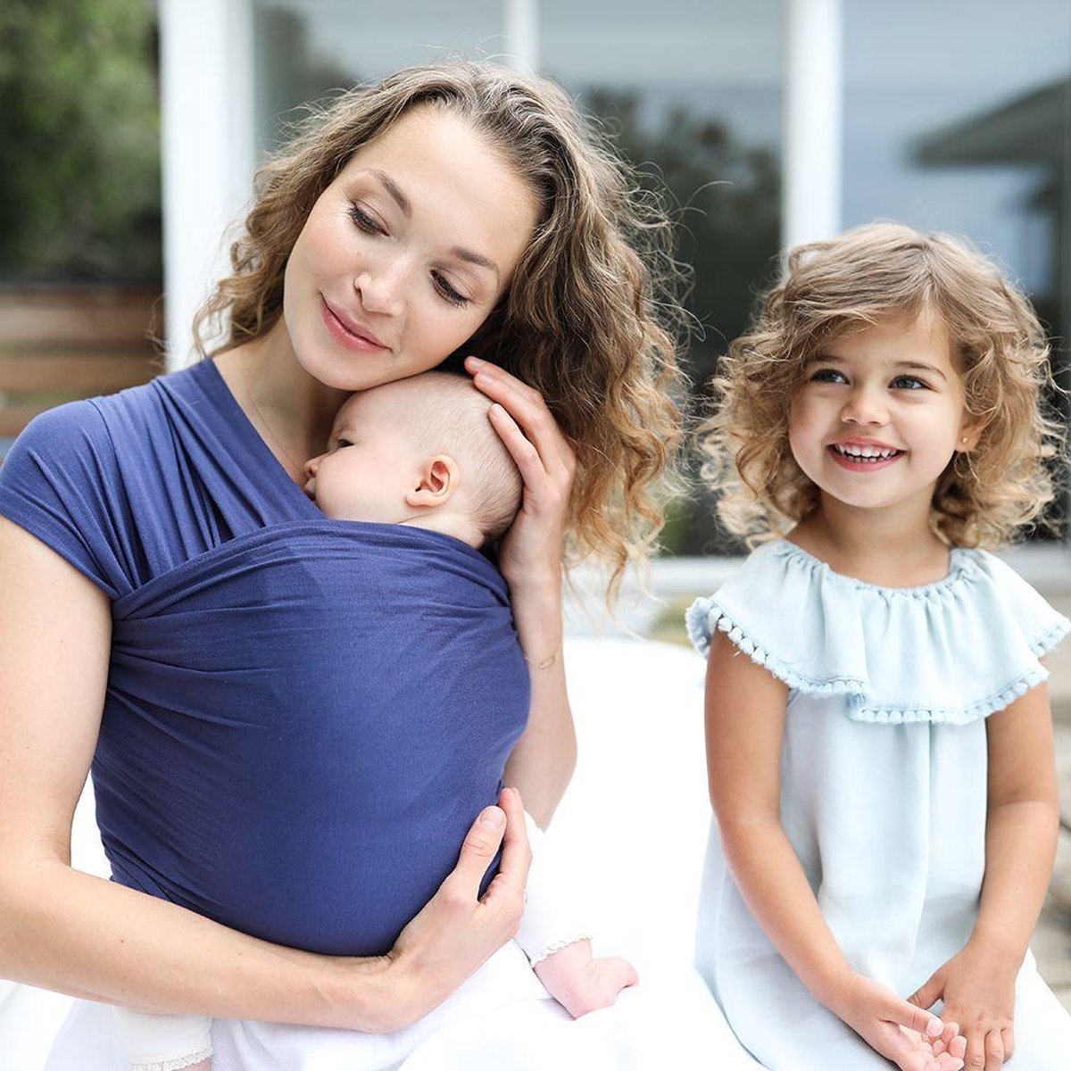Ergobaby  Aura Wrap - Indigo - rekbare draagdoek