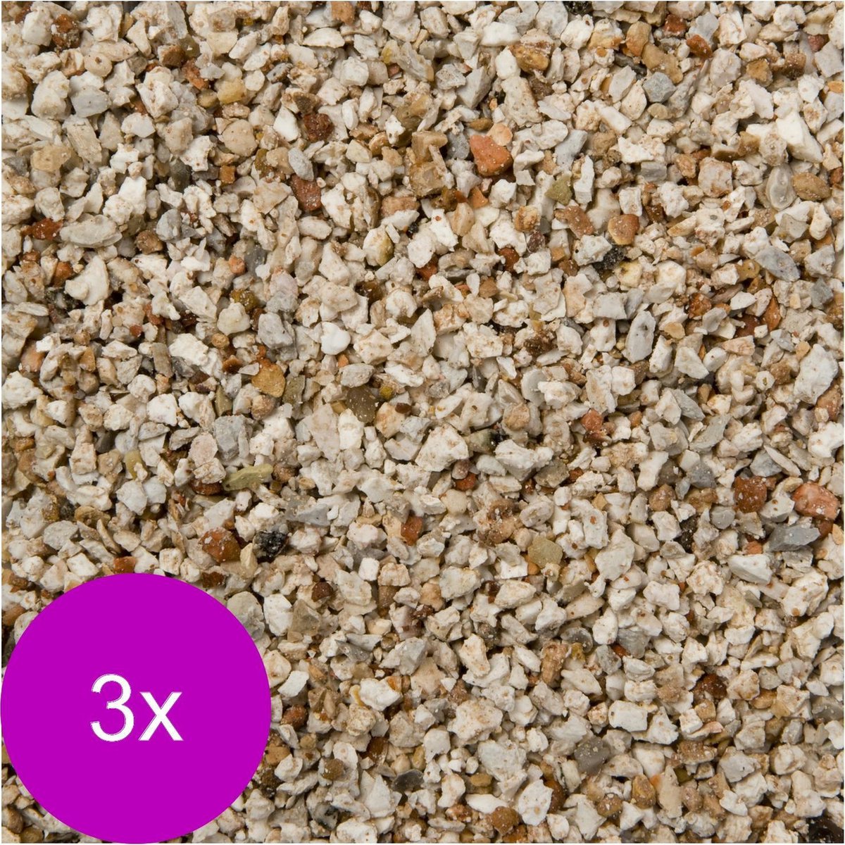 Vdl Aquariumgrind Calstone 1-2 Mm - Aquarium - Siergrind - 3 x 8 kg Bruin Wit