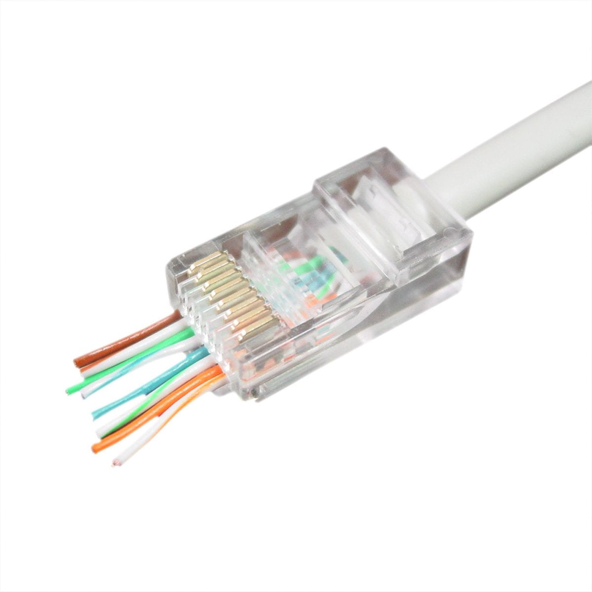 Cablexpert RJ45 krimp connectoren met doorsteekmontage voor U/UTP CAT6 netwerkkabel - 50 stuks