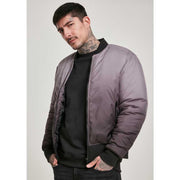 Urban Classics Bomber jacket -2XL- Gradient Zwart/Grijs