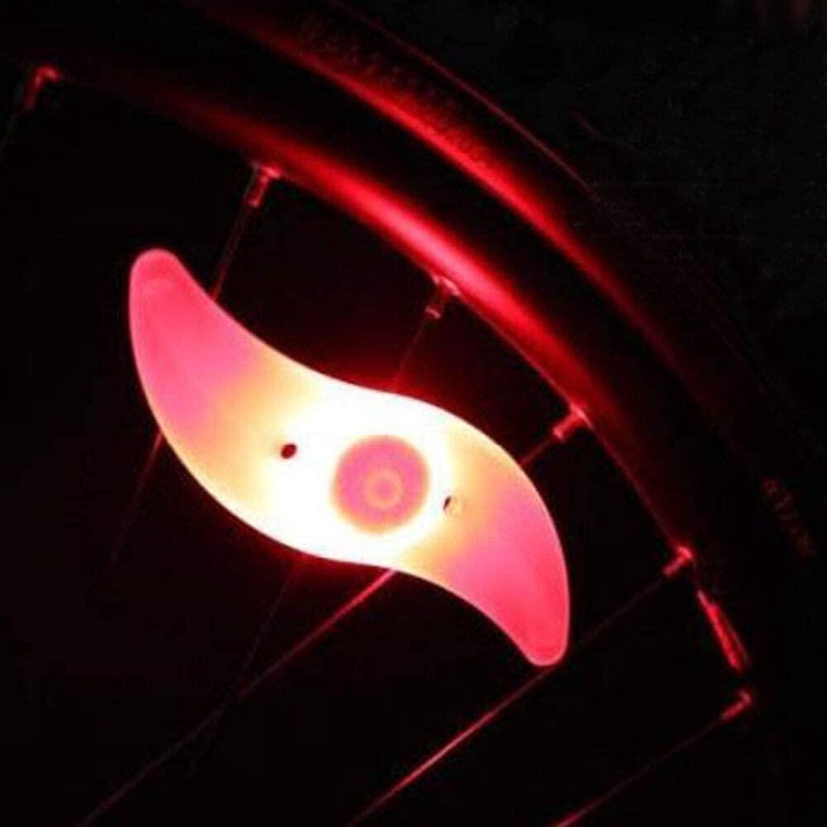 Spaakverlichting Kinderfiets – Fietswielverlichting Kinderen – Spaakverlichting LED – Spaak Wiel LED Verlichting – Rood – Set van 2