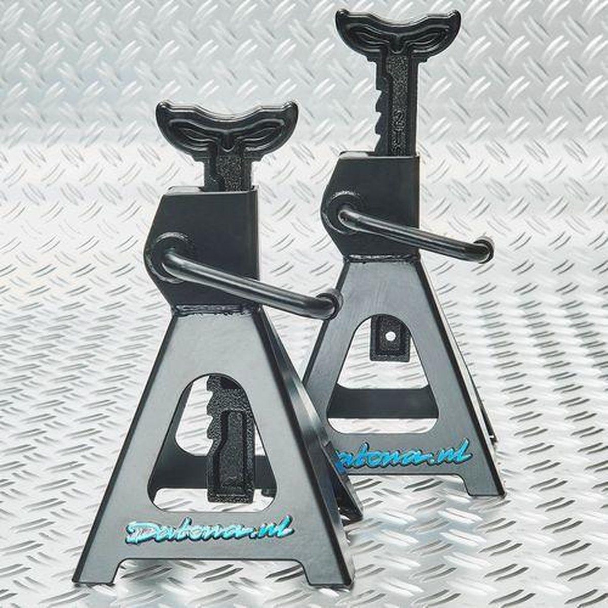 Datona® Assteunen Auto set 3 ton - Mat Zwart