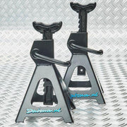 Datona® Assteunen Auto set 3 ton - Mat Zwart