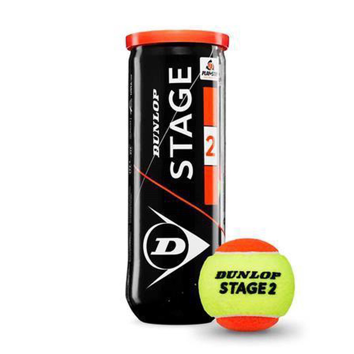 Dunlop Stage 2 Tennisballen - 3 stuks -oranje/geel