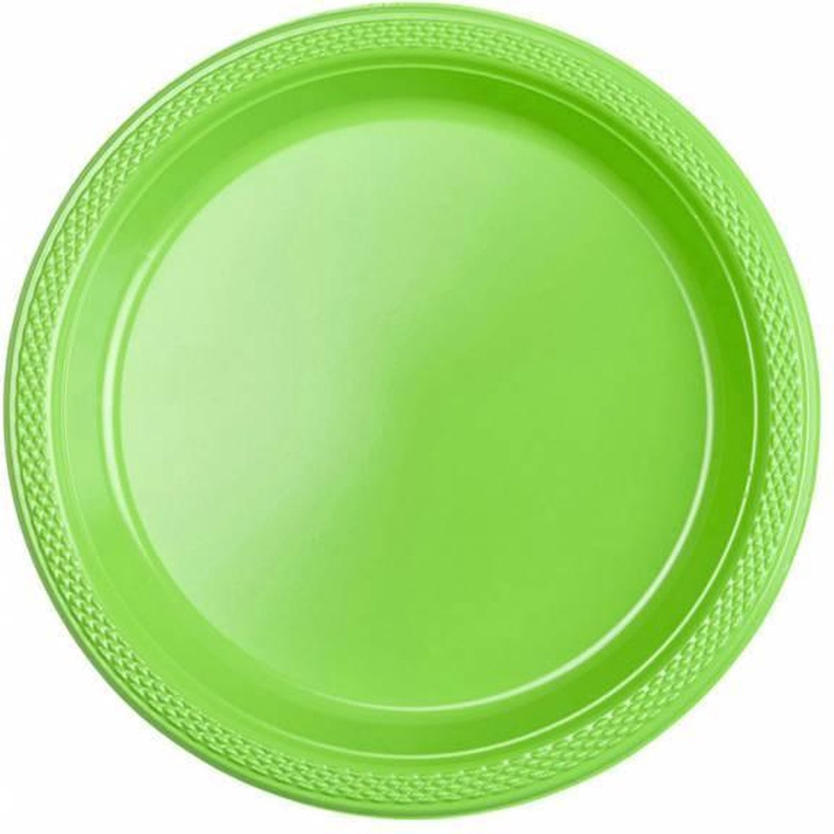 Lime Groene Bordjes Plastic 18cm 8 stuks