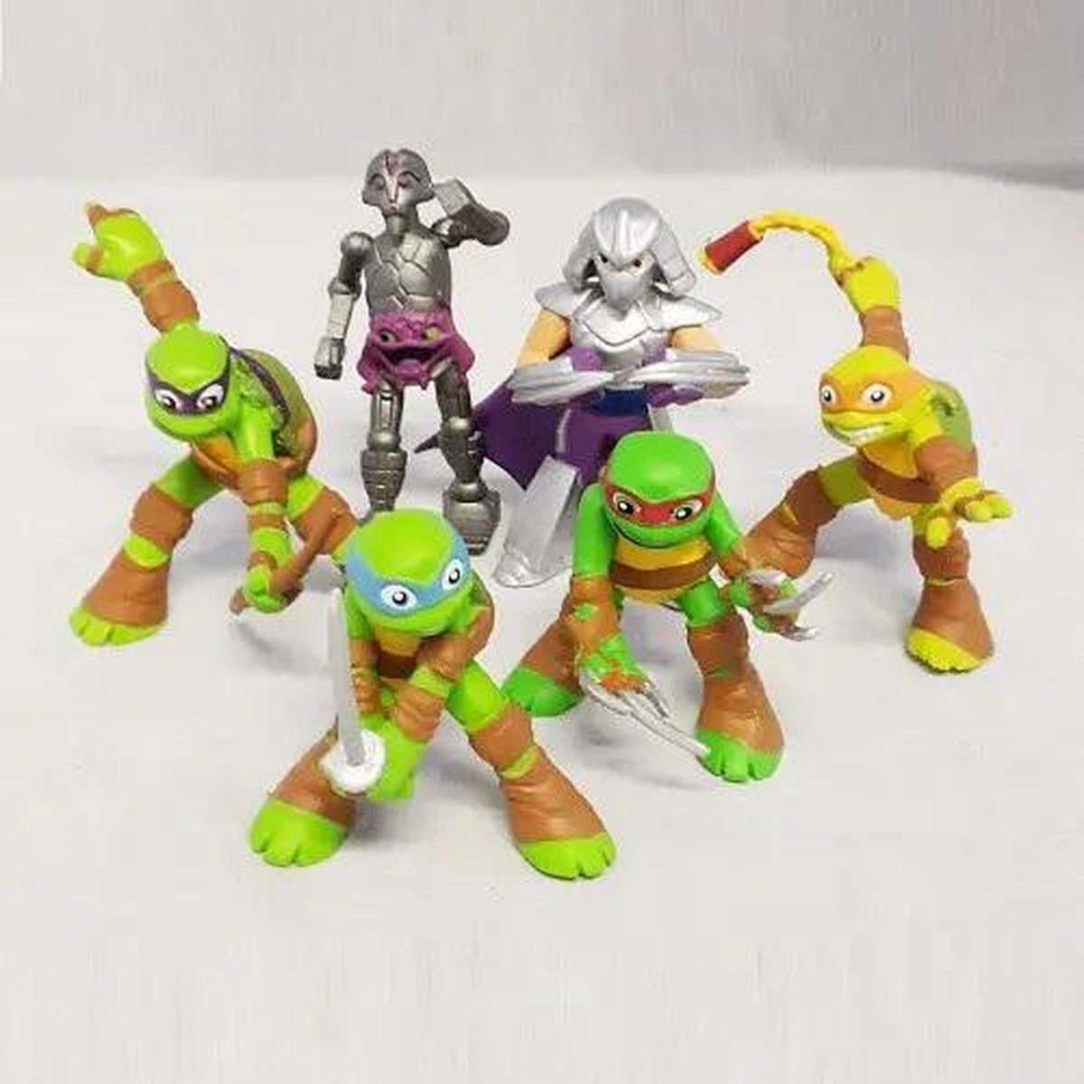 Speelset Ninja Turtles 6 figuren Comansi ca. 6