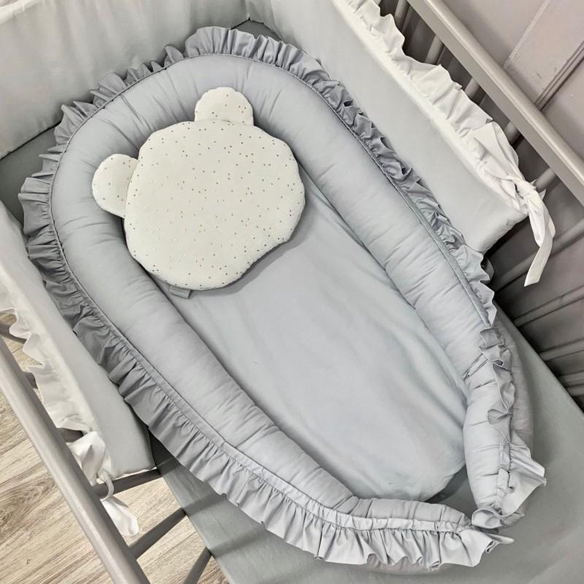 Dolly Babynestje Ruches Grijs