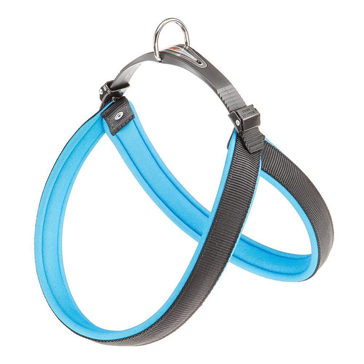 Ferplast Hondentuigje Agila Fluo-7 63 / 71 Cm Nylon Blauw