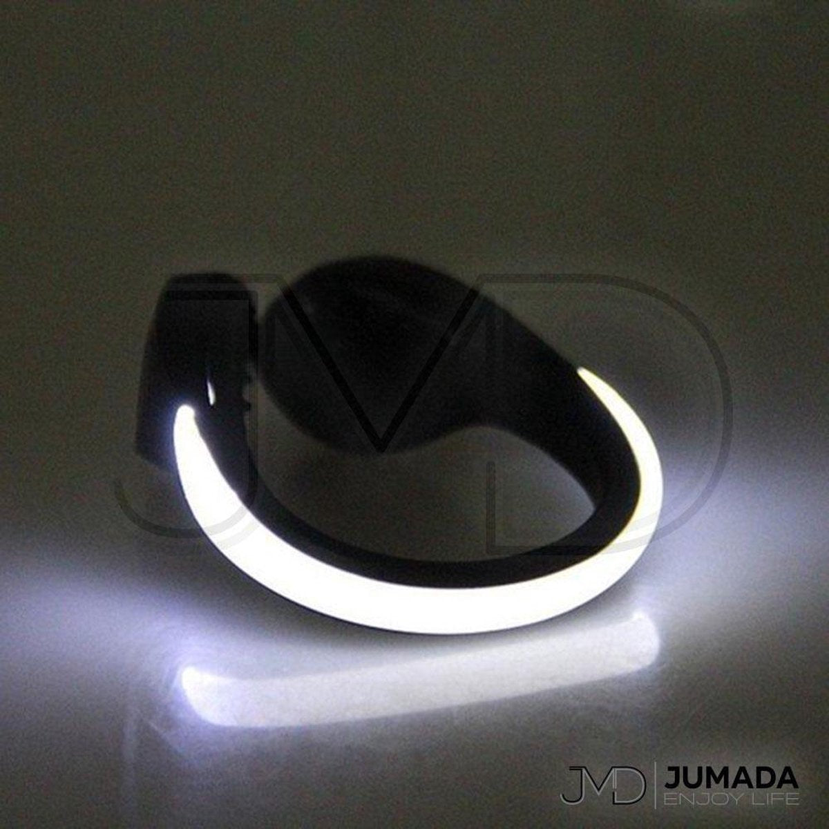 Reflecterende Hardloop Schoenverlichting - Schoenband - Veiligheid - One Size - Wit