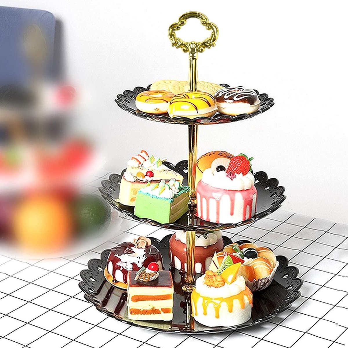 Taartstandaard | Cupcake standaard | Muffin standaard | Fruithouder | 3 etages | Veelzijdig