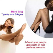 7 Panty's voor 7 Dagen Zijdezacht en met Perfecte Pasvorm | Kleur Hazel | 40-44