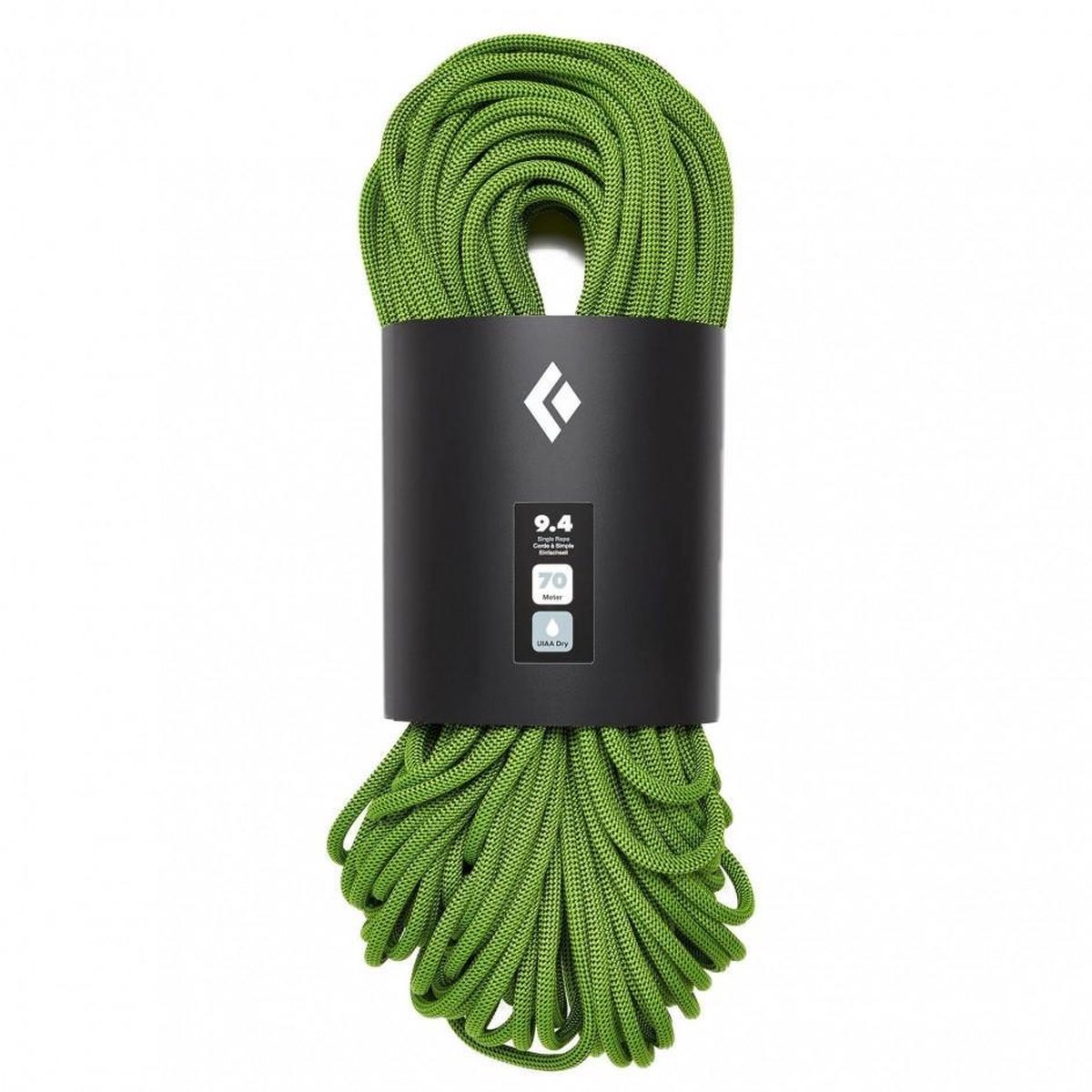 Black Diamond Dry 9.4 enkeltouw met 2X2 weefcontructie 60 meter