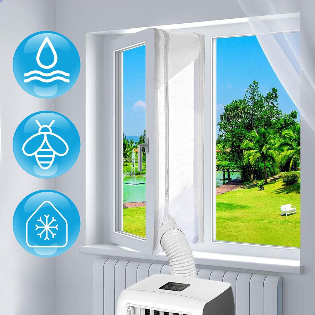 Wcomfort - Raamafdichtingskit mobiele airco - 400 cm
