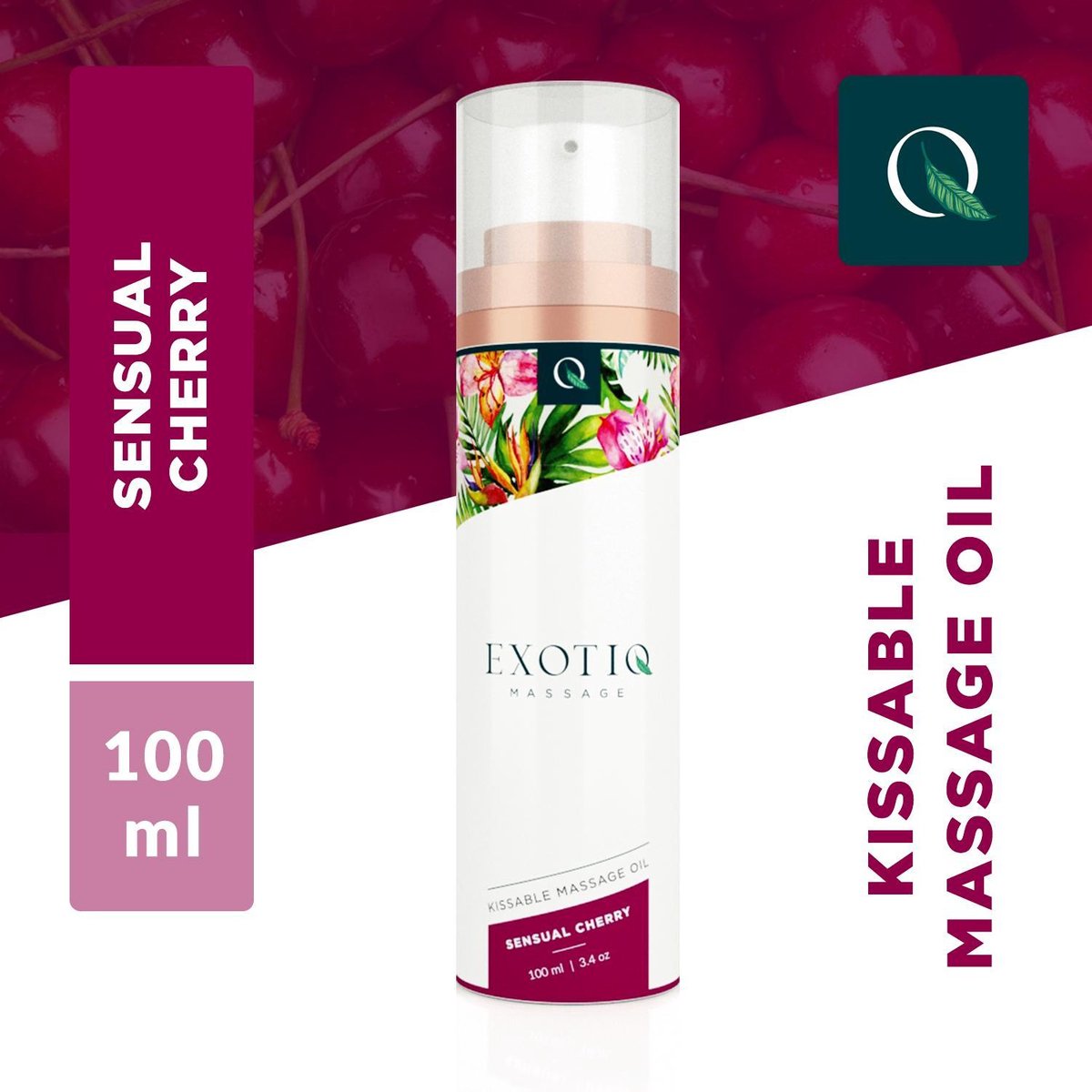 Exotiq Massageolie Sweet & Fruity - Sensual Cherry - 100 ml