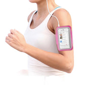 BeHello Universele Sportsarmband Maat L - Grijs/Roze