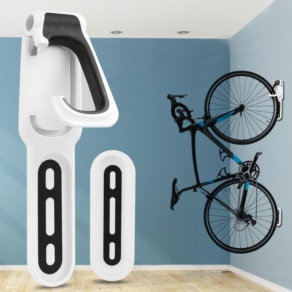 Fiets Ophangbeugel - Wit - Muurhouder fiets - Muurbeugel Wandhouder Wandbeugel - Muurbevestiging Ophangsysteem - Muur Houder Fietsbeugel Fietshaak