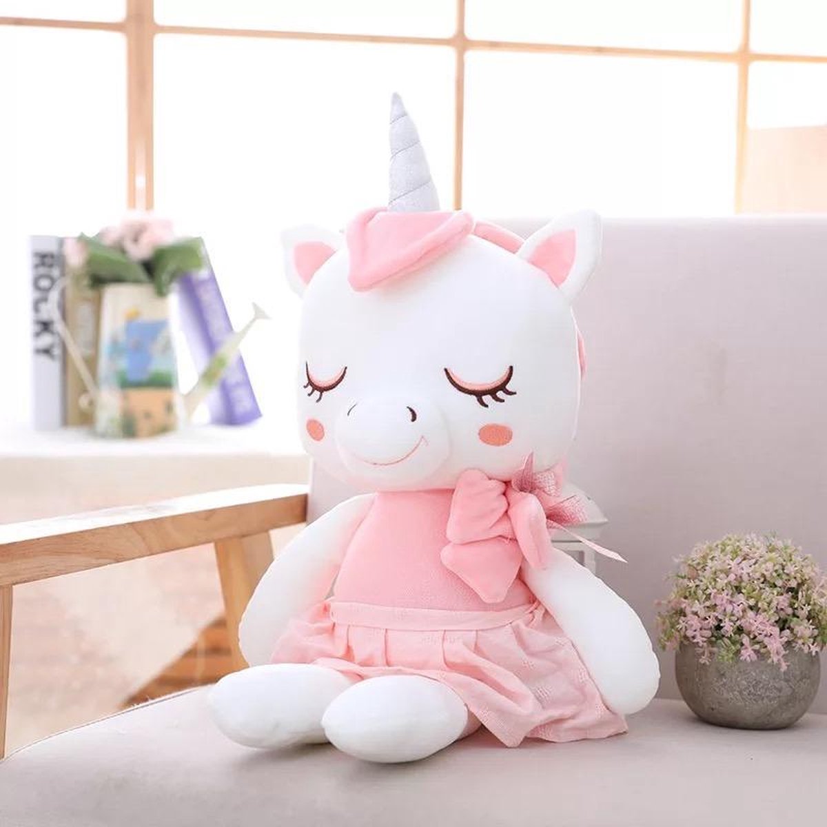 Unicorn- Unicorn knuffel- Eenhoorn- Eenhoorn knuffel- 25 CM