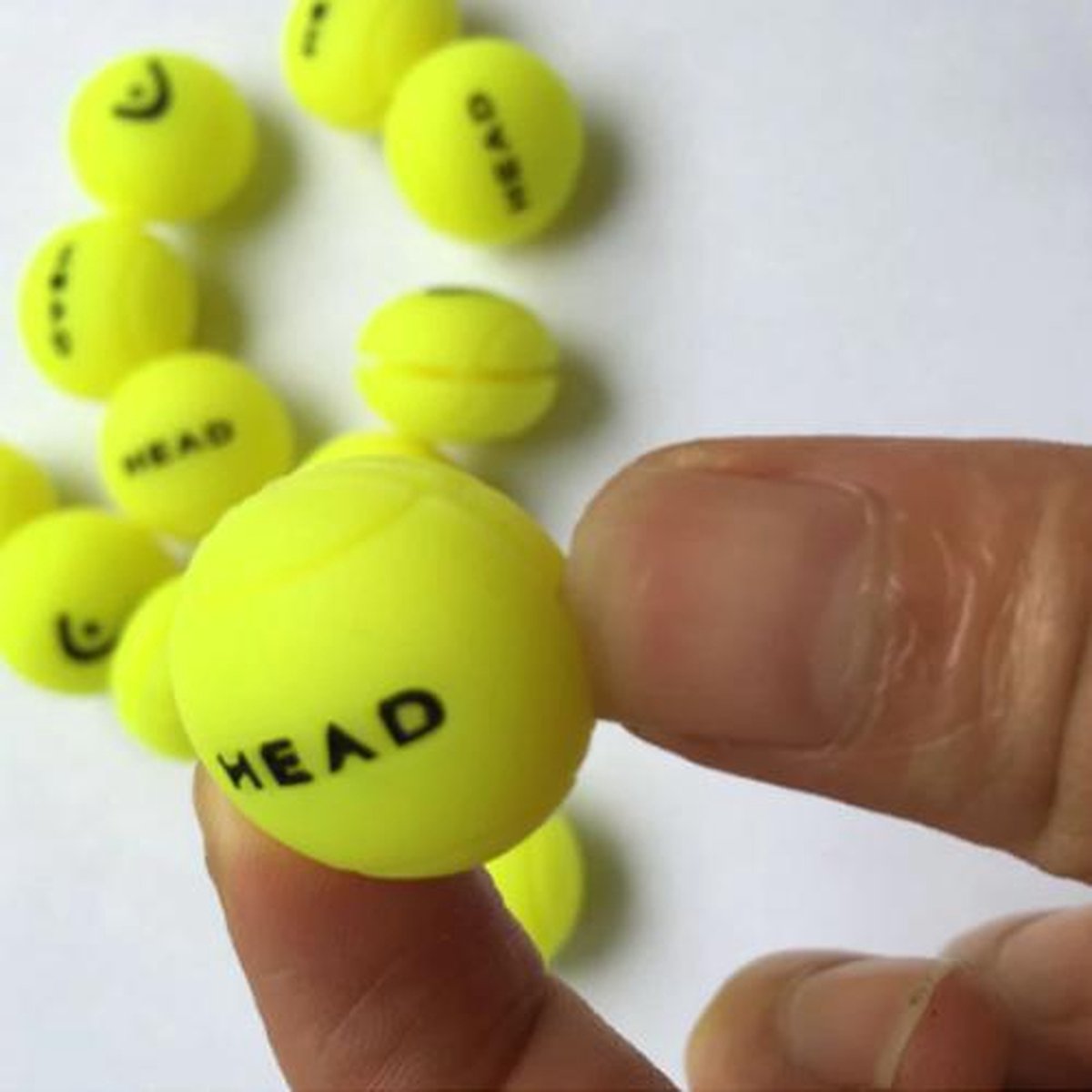 Head tennisdemper - trillingsdemper - tennis demper- geel- 2 stuks