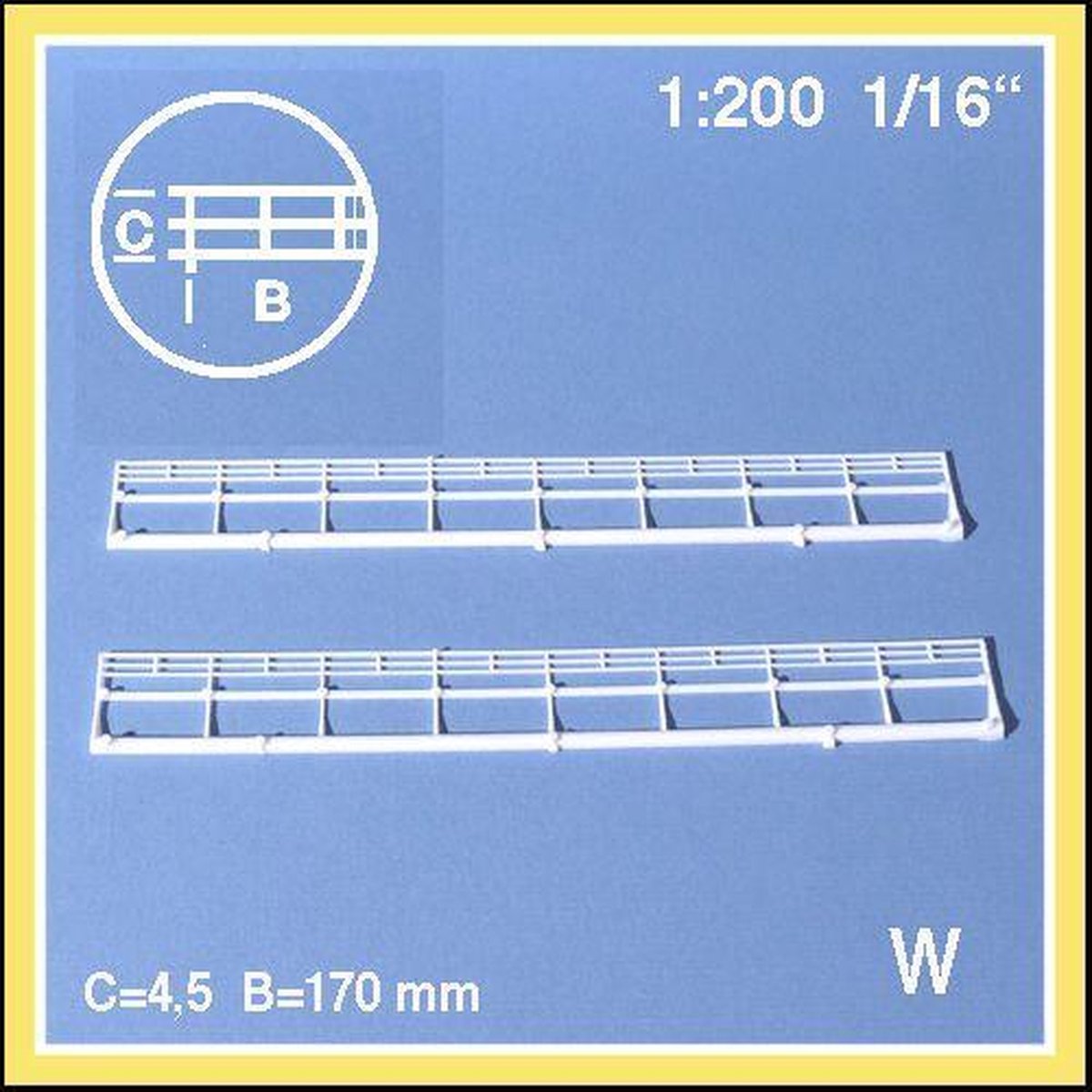 Schulcz Maquettebouw Balustrades 1:200 2st wit