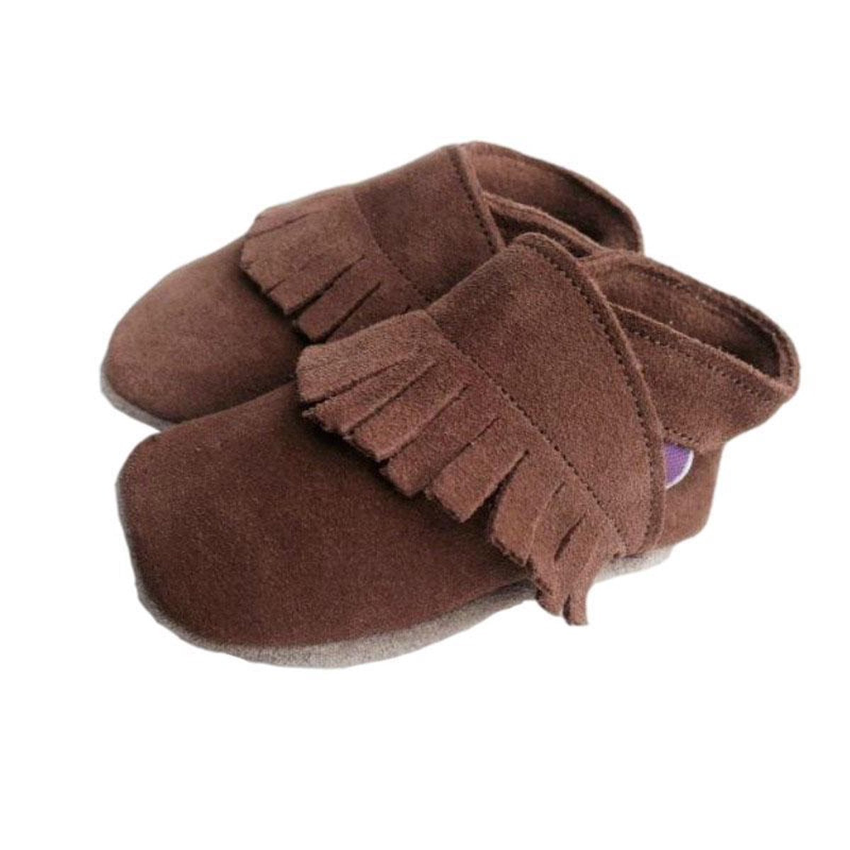 Starchild babyslofjes ciao brown suède