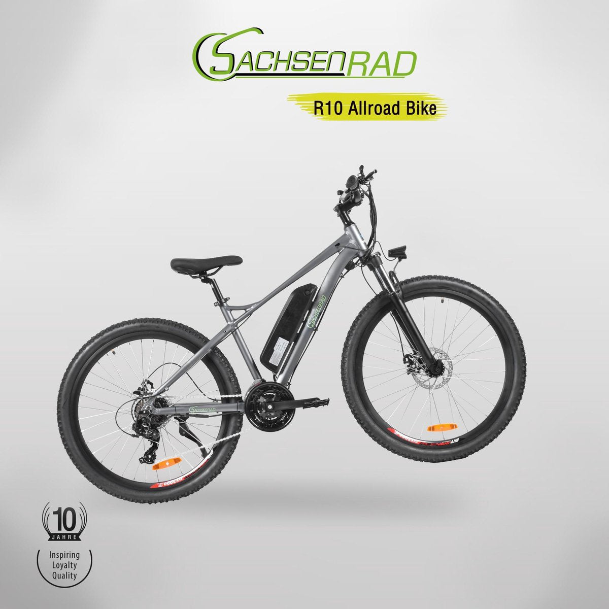 SachsenRad R10 - E Fiets- Allroad E-bike- 28 inch 290W motor 36V lithium batterij