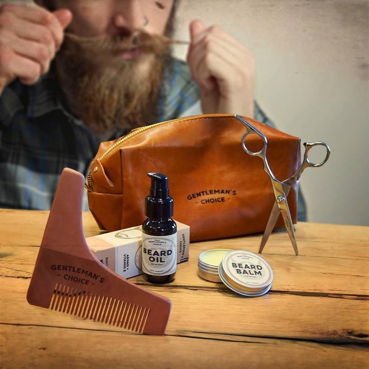 Baardverzorging set Deluxe - Beard Grooming Kit
