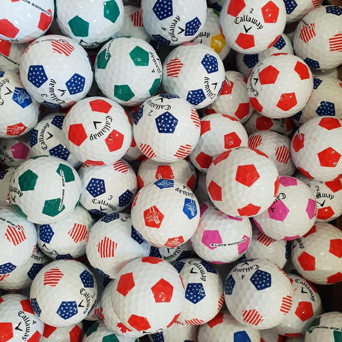 Callaway Chrome Soft Truvis Golfballen - Callaway Golfballen - Gebruikte Golfballen - Lakeballs - Klasse AAAA - 25 Stuks