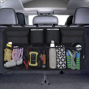 Auto Rugleuning Beschermer (2 stuks) - Waterdichte Autostoel Organizer - Tablet Houder - Telefoon - Opbergtas- Echt Leder