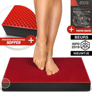 wiebelkussen rood - 2in1 balance pad - balanskussen - Sportstech BPX100