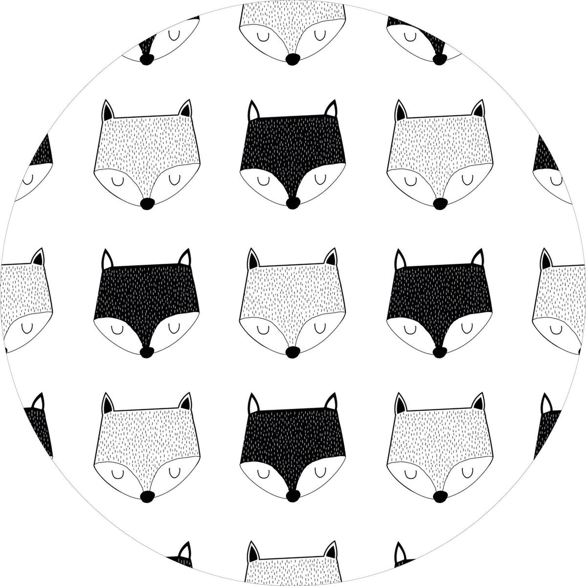 Vloerkleed vinyl rond | Foxy