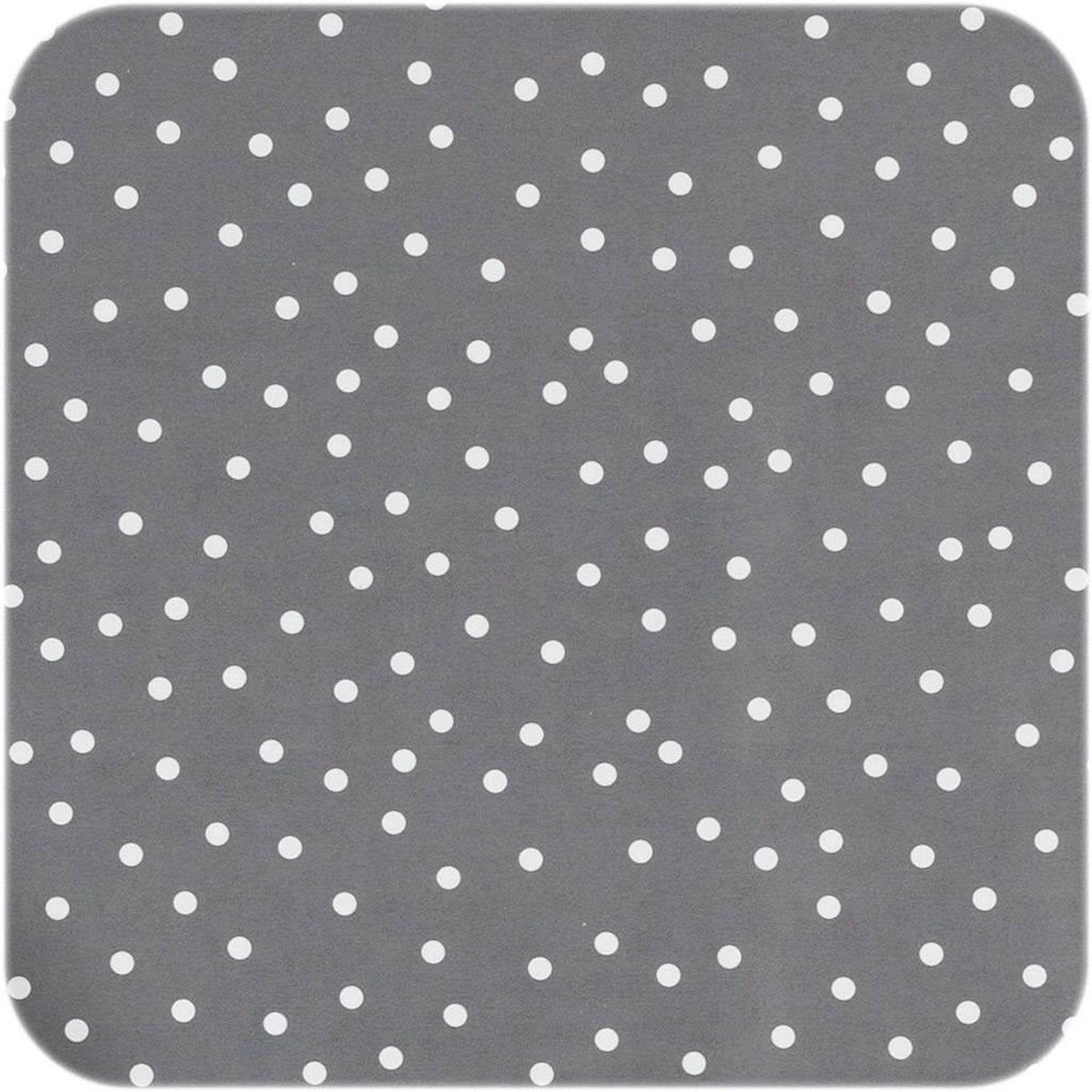 MixMamas Tafelzeil Stipjes - 140 x 300 cm - Grijs/Wit