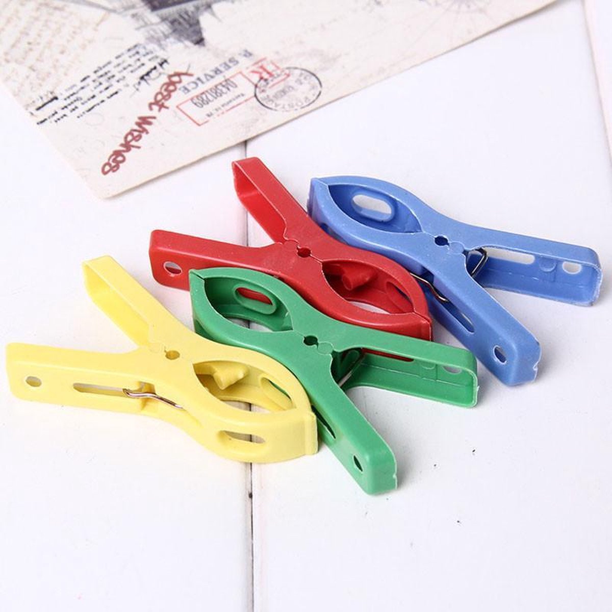 Grote Plastic Badlaken Knijpers 8stuks