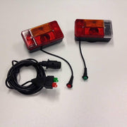 Achterlichtset Met Kabel Radex 200x110mm / Verlichting aanhangwagen