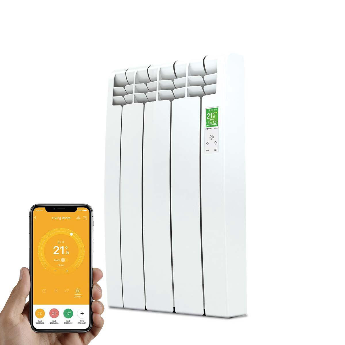 Elektrische Radiator Wifi Wit (RAL 9016) - Smartcontrol via app - Energiebesparende functies - Laag verbruik - Realtime consumptie - 3 elementen - 330 W - Zuinigste Radiator