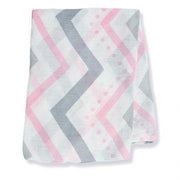 Lulujo swaddle 70% bamboo/30% katoen 120x120 cm - Pink Chevron