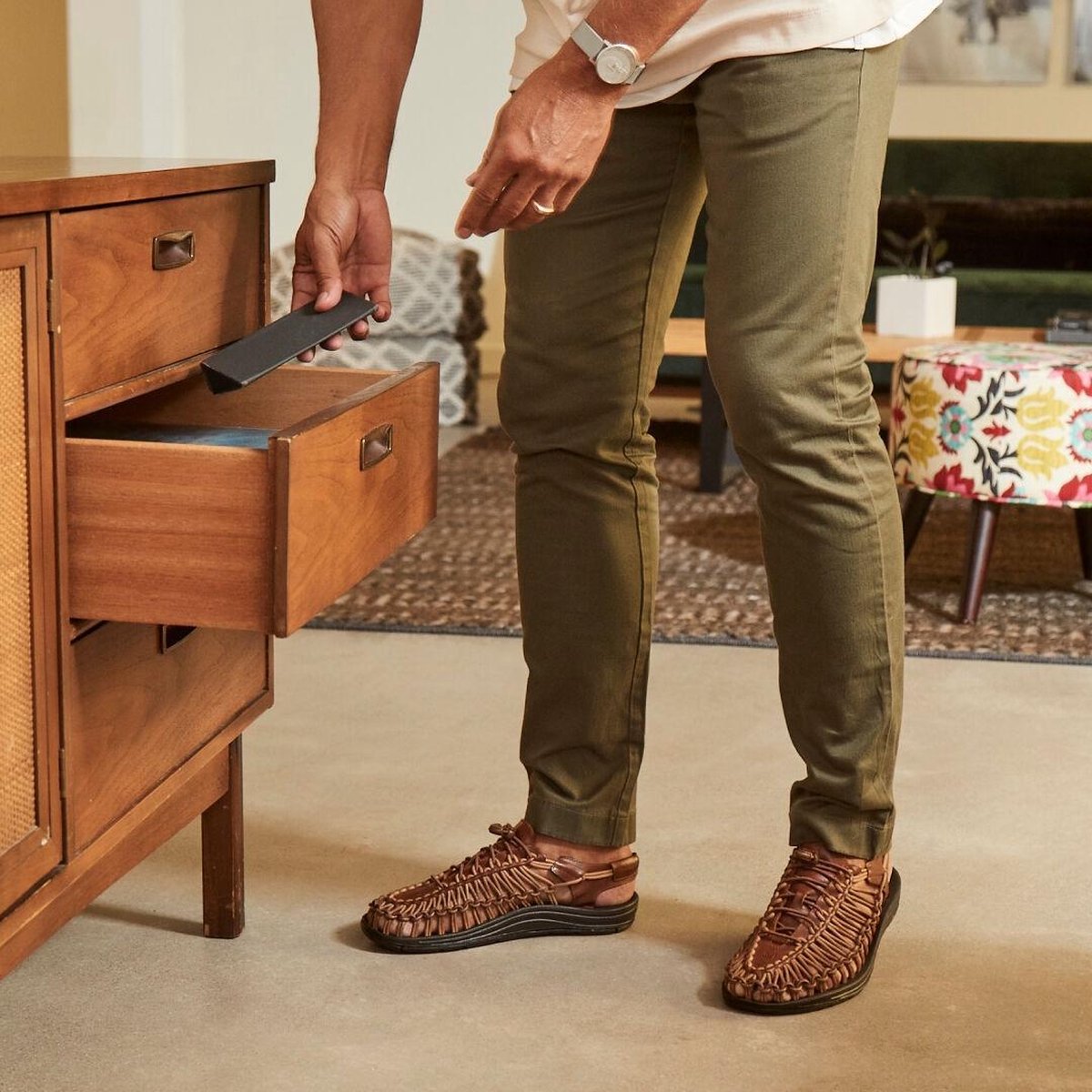 KEEN Heren Uneek Premium Leather Brown - Maat 47