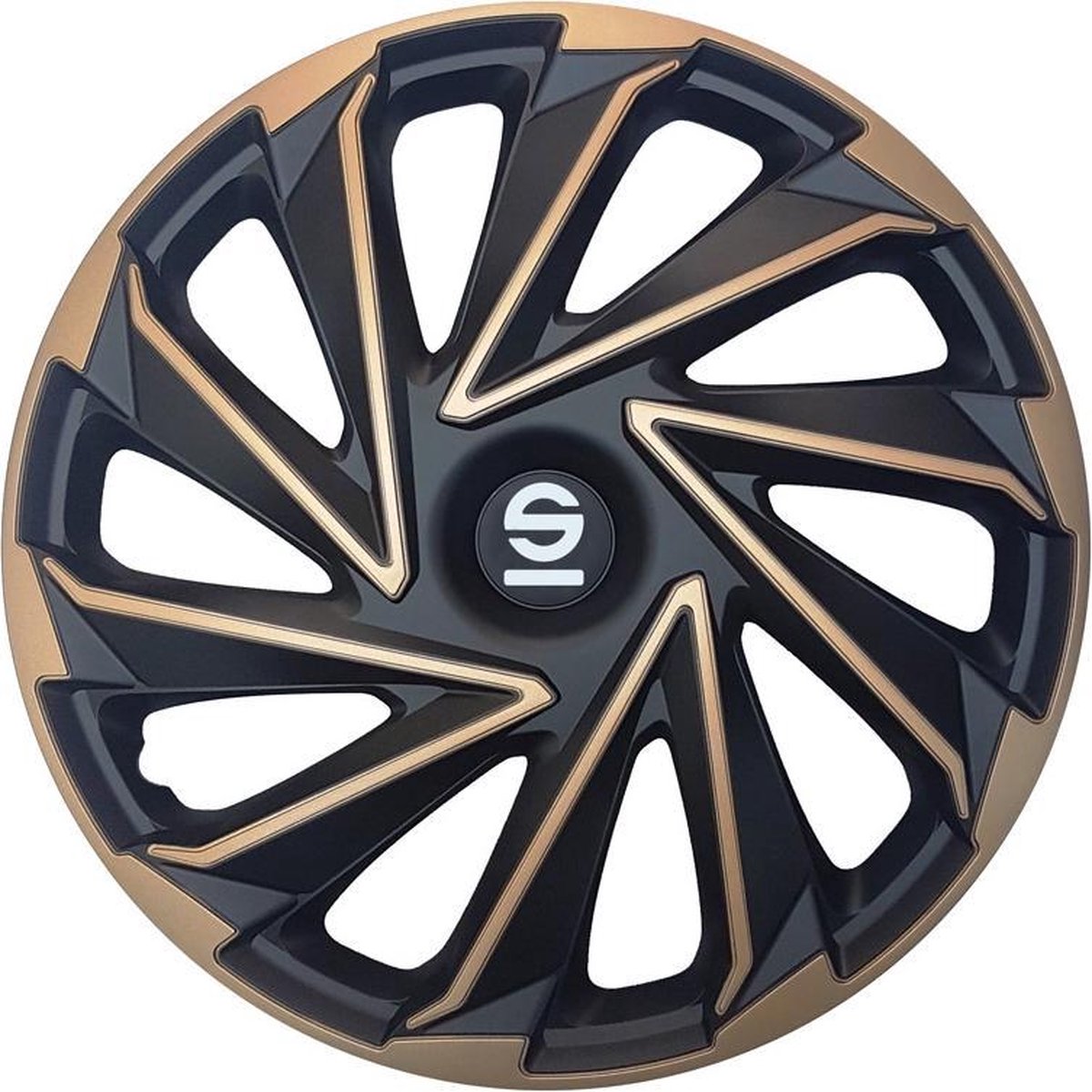 Sparco Wieldoppen Varese 16 Inch Rvs Zwart/goud Set Van 4