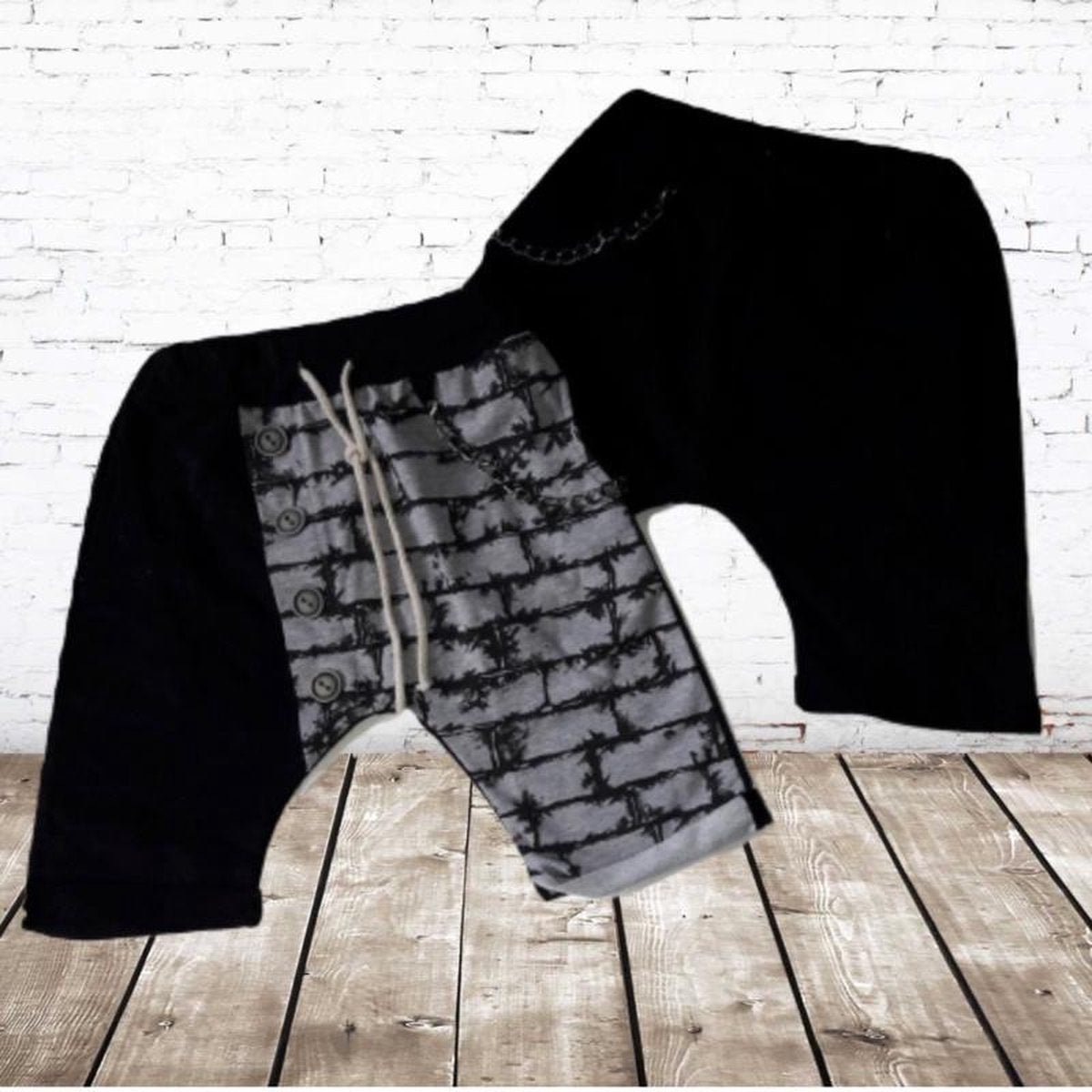 S&C Short met ketting zwart 98/104
