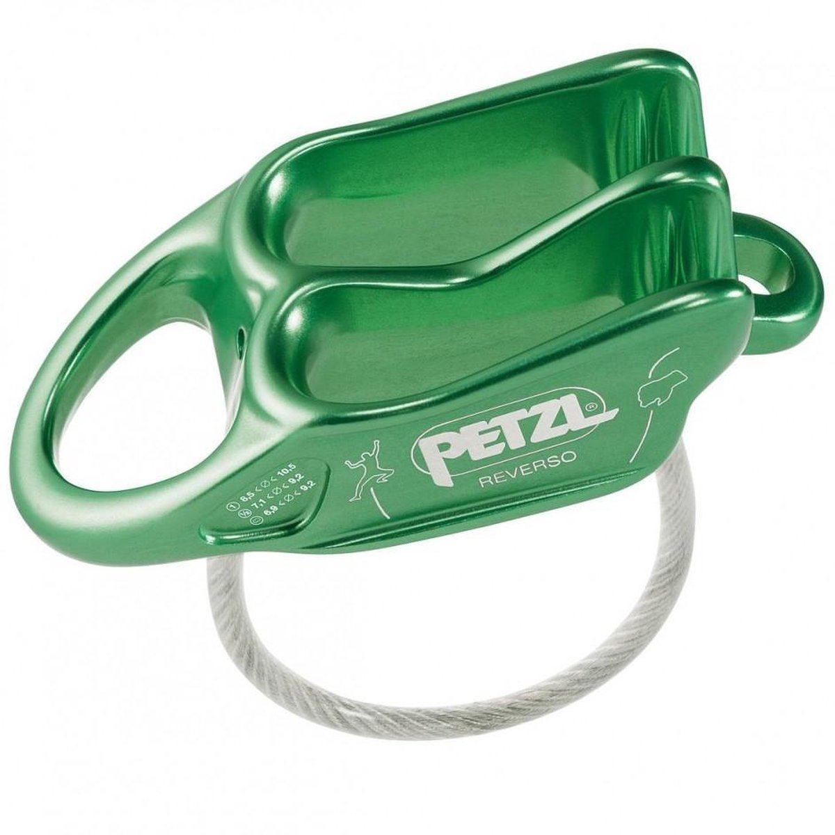 PETZL Reverso zekeringsapparaat - Groen