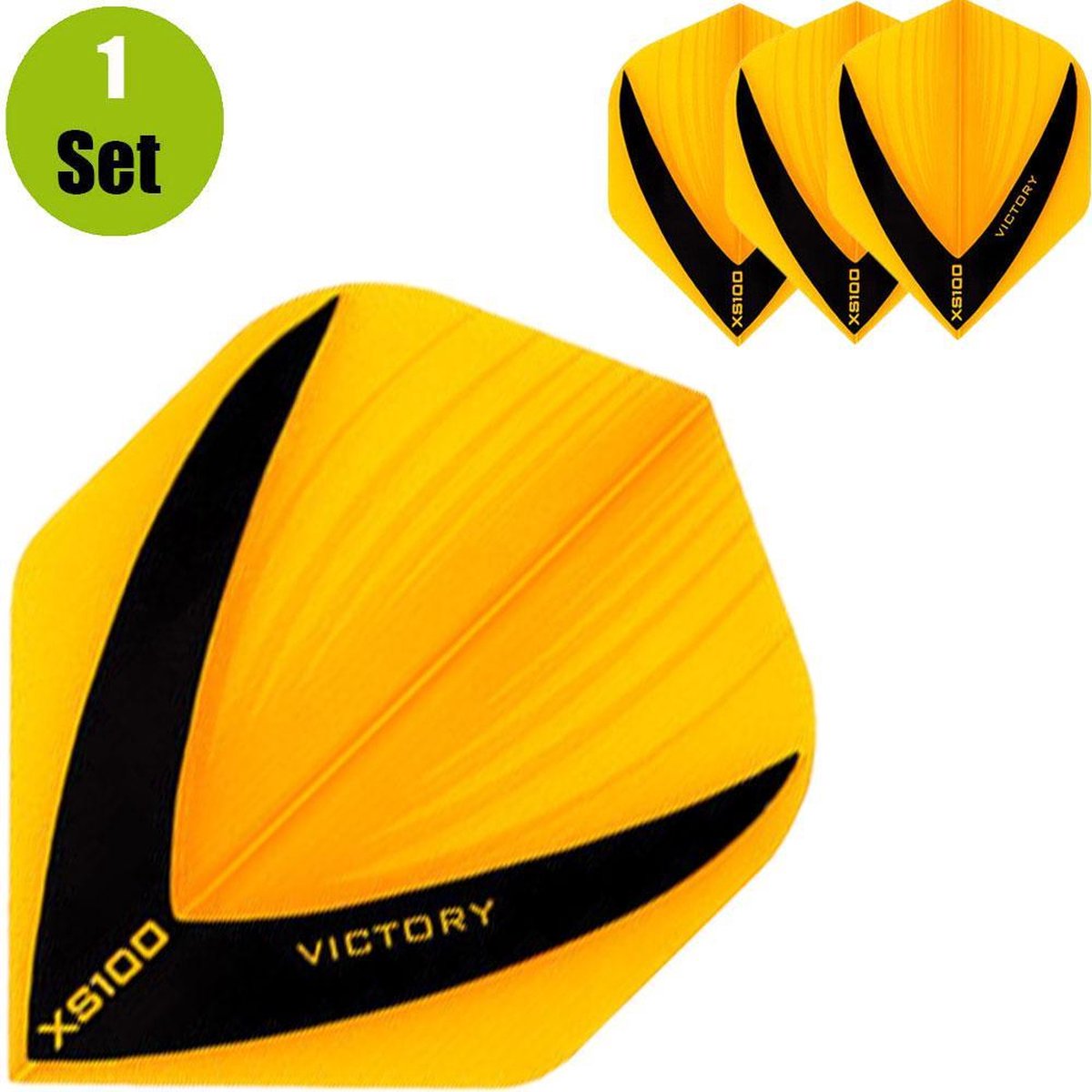 Victory Vista Dart Flights - Geel- ()