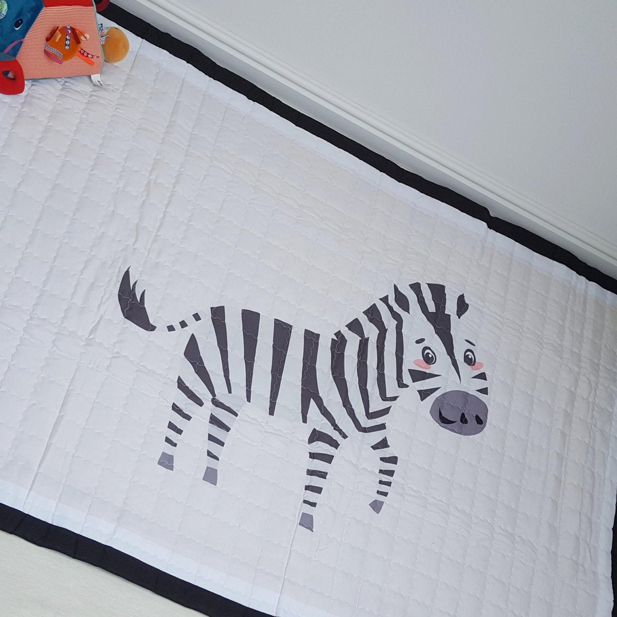 Speelkleed zebra 150 x 100 - LiefBoefje - Groot Speelkleed Baby - Speelmat Kinderen - Babymat XL - Kindervloerkleed - Kraamcadeau - Speelkleed Kinderen - 50+ design speelkleden