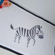 Speelkleed zebra 150 x 100 - LiefBoefje - Groot Speelkleed Baby - Speelmat Kinderen - Babymat XL - Kindervloerkleed - Kraamcadeau - Speelkleed Kinderen - 50+ design speelkleden