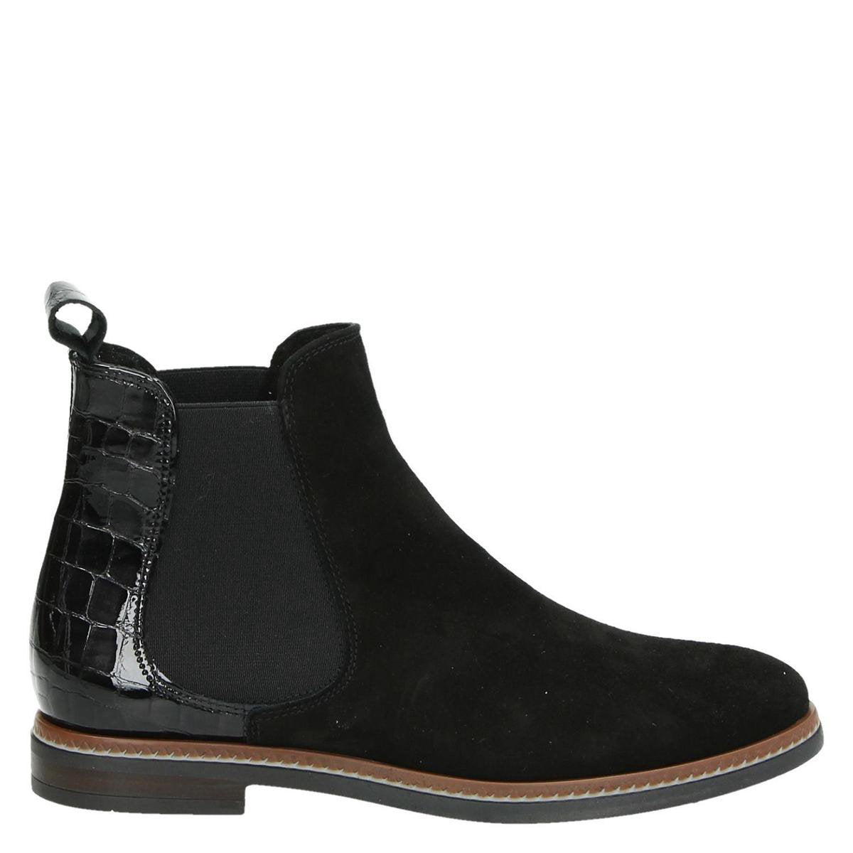 Nelson dames chelseaboot - Zwart - Maat 41